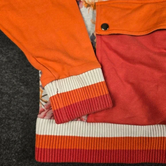 Banana Republic x Prep Curry Mens Floral Hooded Sweatshirt Oversized Size XL